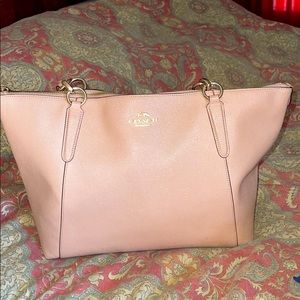 Coach ballet pink handbag